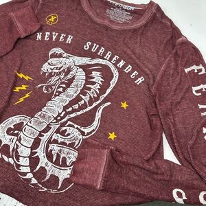 Fifth Sun Never Surrender Live Fast Fearless Long Sleeve Sz M Thermal Shirt